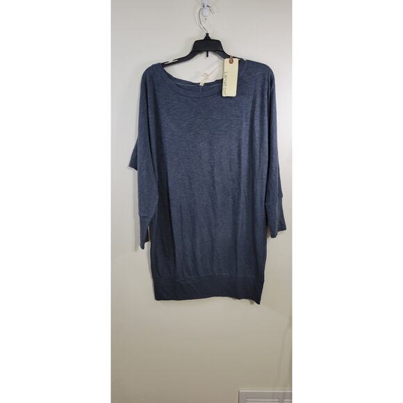 Lanston by Revolve Boyfriend Mini Dress Long Sleeve Gray Size Medium - Picture 7 of 8